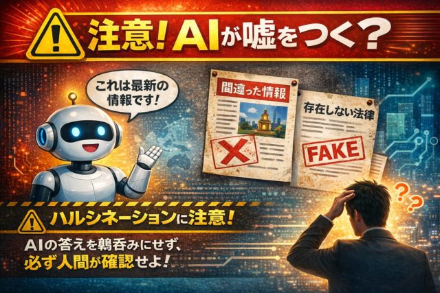 気をつけろ！AIは間違いを平気で言う｜生成AIの嘘と正しい付き合い方