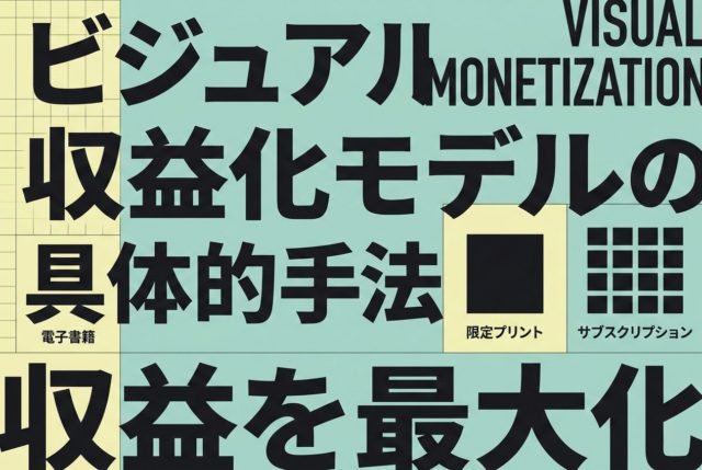 비주얼 수익 창출 모델의 구체적인 기법 | 杉山宣嗣