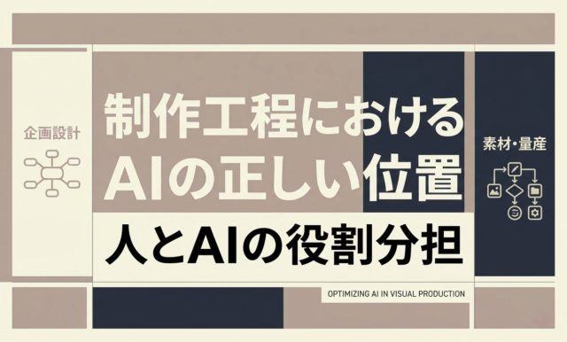 制作工程でのAI生成位置 | 杉山宣嗣