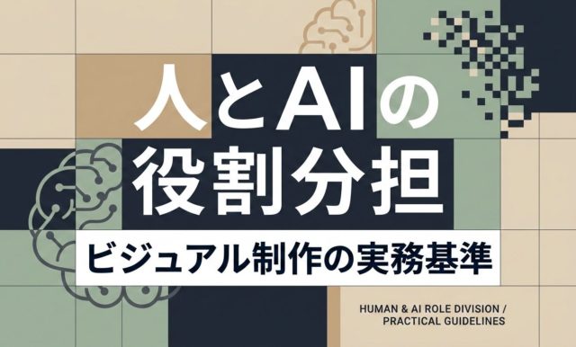 ビジュアル制作における人とAIの境界| Sugiyama Nobutsugu