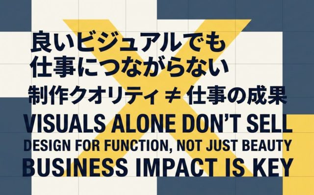 良いビジュアルでも仕事につながらない | 杉山宣嗣