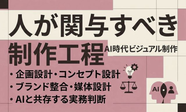 人が関与すべき制作工程 | 杉山宣嗣