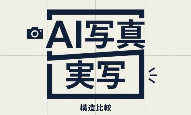AI画像生成と写真撮影の違い｜AI写真と実写の構造比較 | 杉山宣嗣