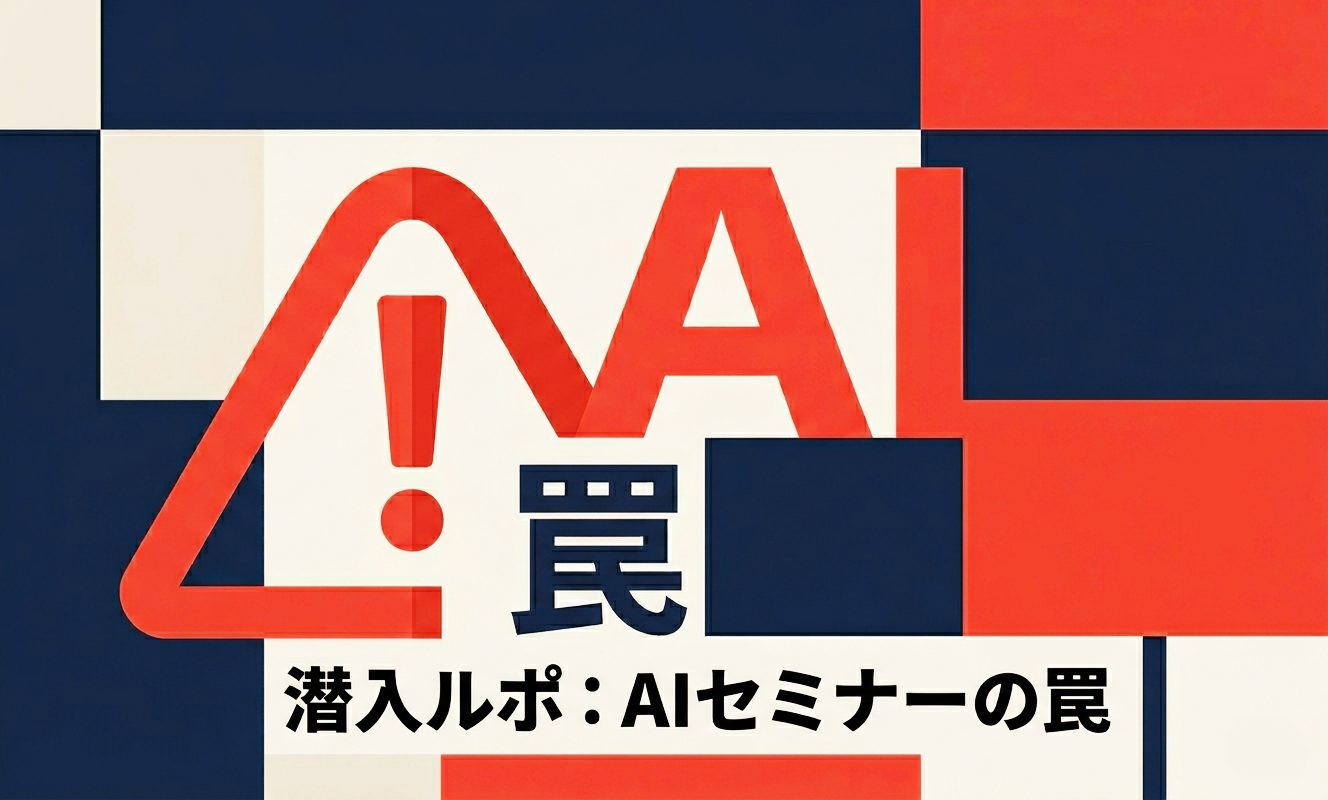 潜入ルポ：AIセミナーの罠 | 杉山宣嗣